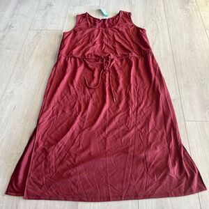 French Grey - Gail Knit Midi Dress - Pink/Bur- size 2x